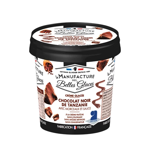 Glaces & Desserts – Pizza Tassoni à Gratentour | À emporter & livraison 4 Chocolat noir Tanzanie – Glace intense à Gratentour