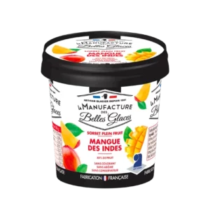 Pot de sorbet mangue des Indes – vendu à Pizza Gratentour