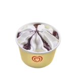 Sundae vanille chocolat Miko 120 ml avec glace vanille et nappage chocolat