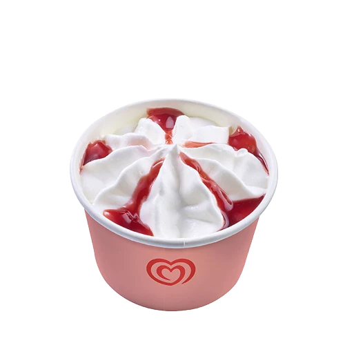 Glaces & Desserts – Pizza Tassoni à Gratentour | À emporter & livraison 1 Sundae Miko vanille framboise – 120 ml